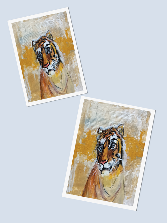 Tiger Portrait - Art Card