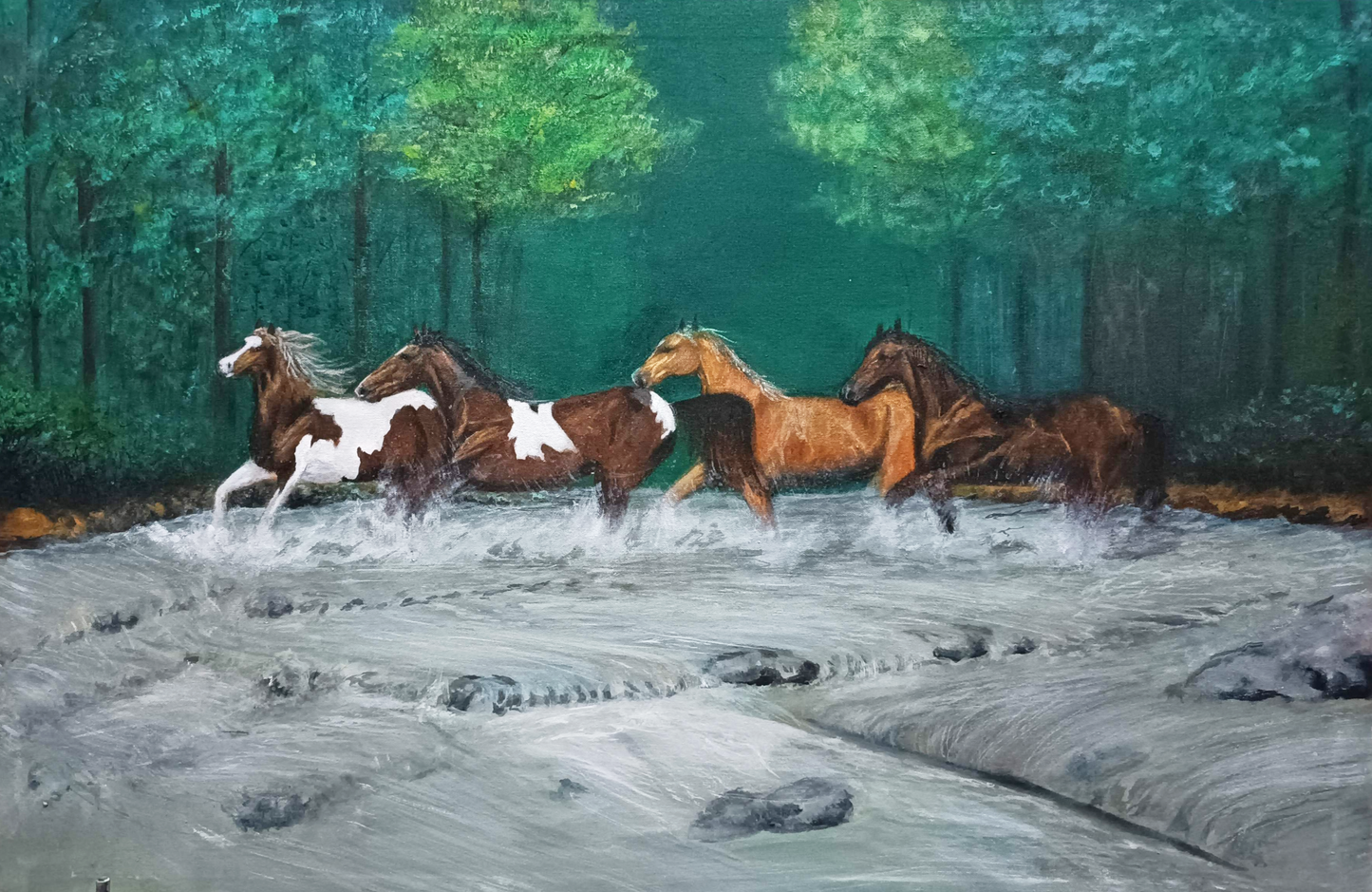 Horses on the Creek