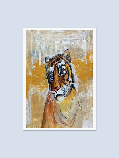 Tiger Portrait - Art Card