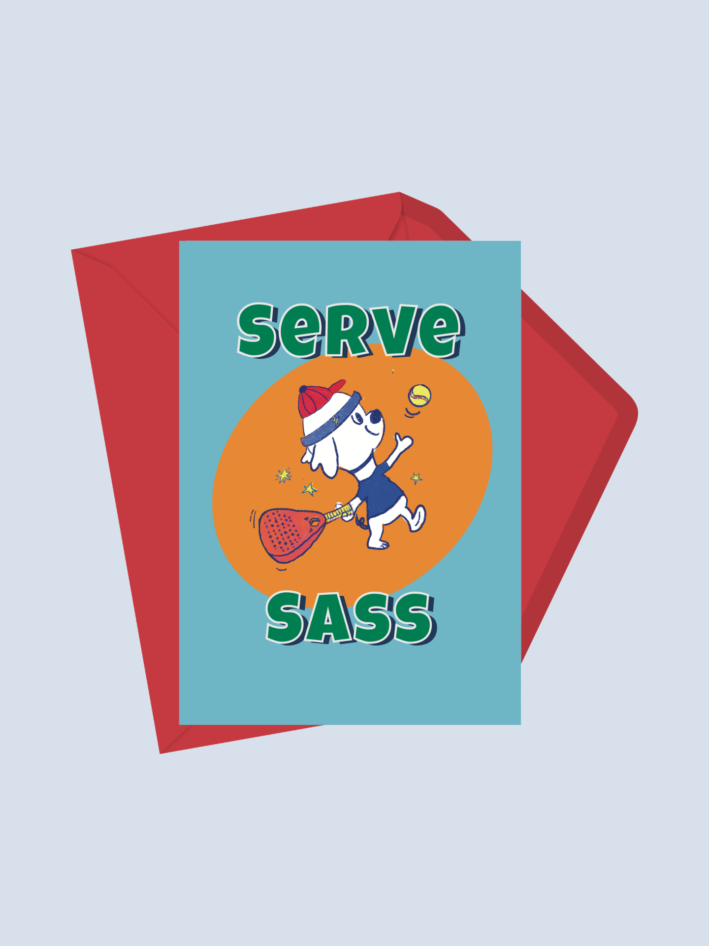 Serve Sass - Greeting Card