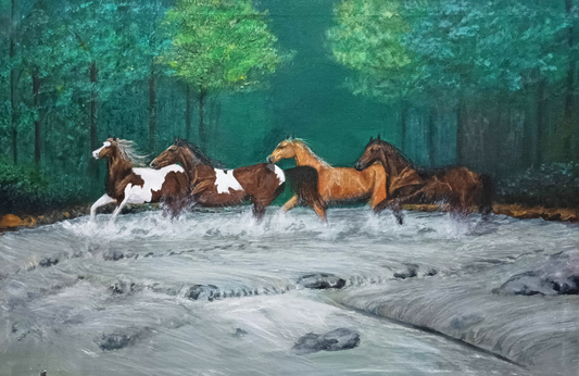 Horses on the Creek